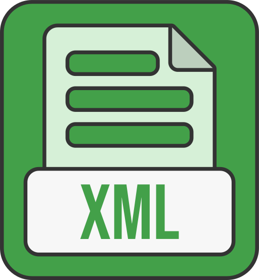 formato de archivo xml icono gratis