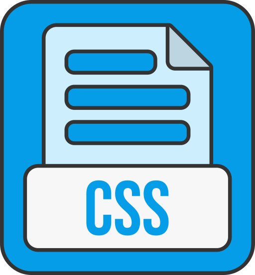 formato de archivo css icono gratis