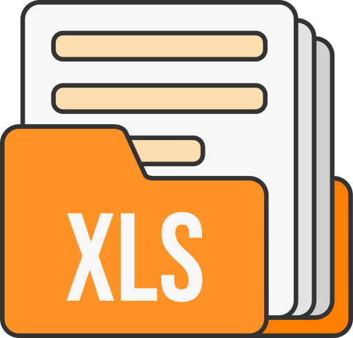 formato de archivo xls icono gratis