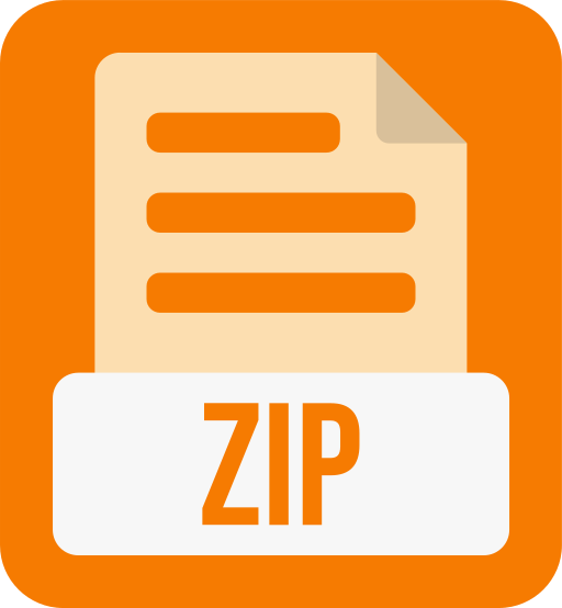 formato de archivo zip icono gratis