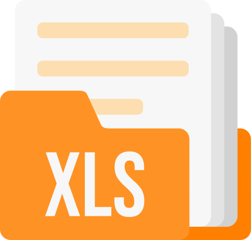 formato de archivo xls icono gratis