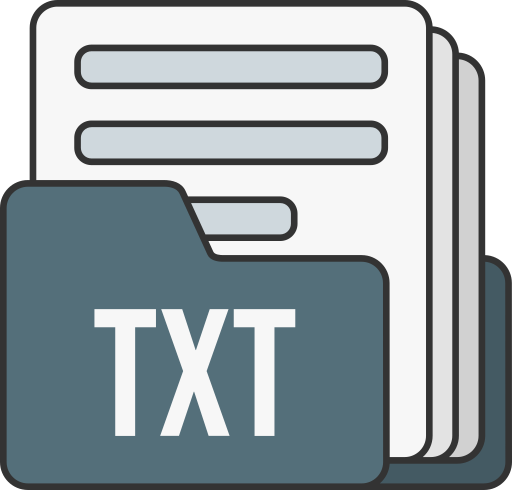 formato de archivo de texto icono gratis