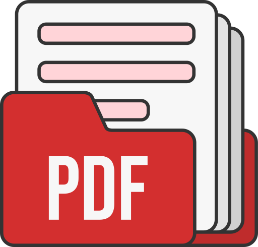 formato de archivo pdf icono gratis