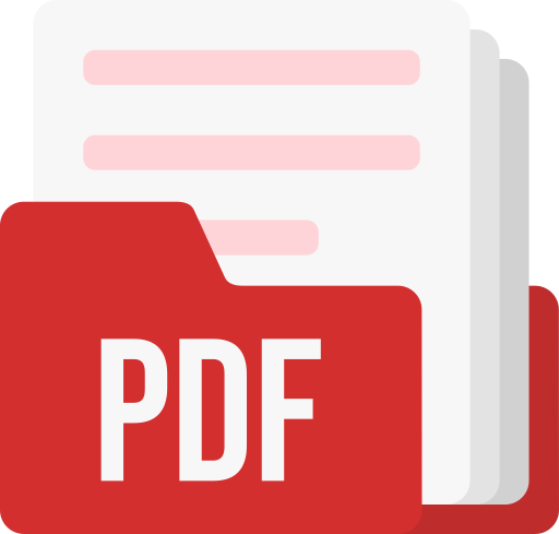 formato de archivo pdf icono gratis