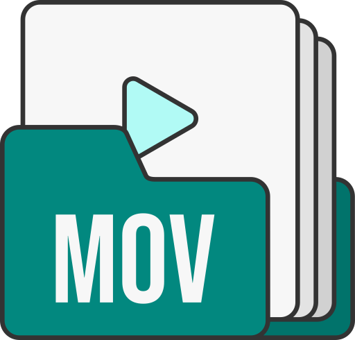 formato de archivo mov icono gratis