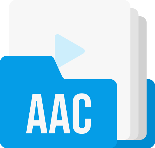 formato de archivo aac icono gratis