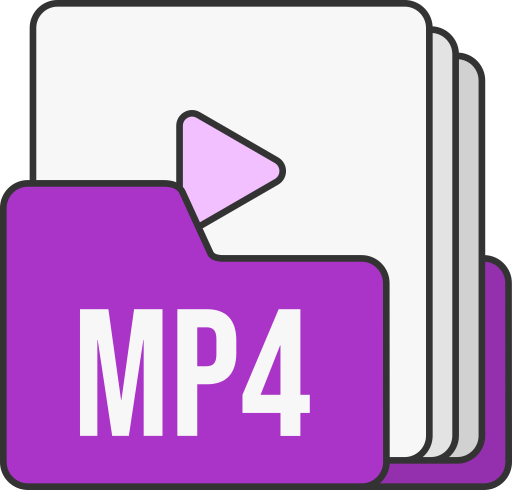 formato de archivo mp4 icono gratis