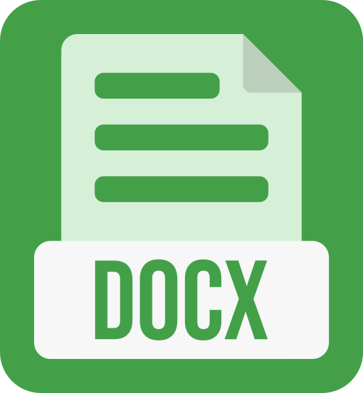 Docx file format - Free files and folders icons