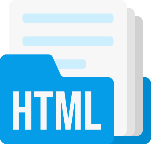 formato de archivo html icono gratis