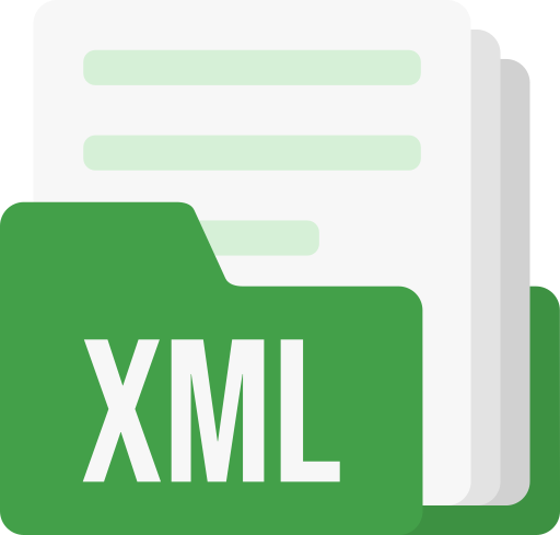 formato de archivo xml icono gratis