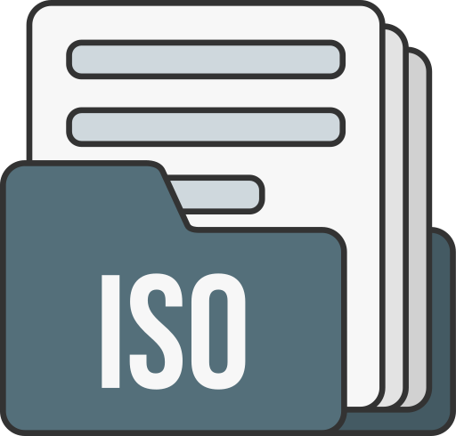 formato de archivo iso icono gratis