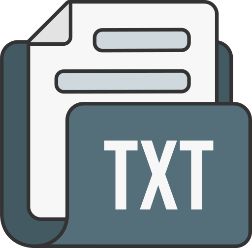 formato de archivo de texto icono gratis