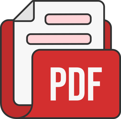 formato de archivo pdf icono gratis