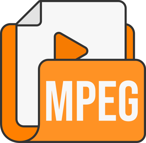 archivo de vídeo mpeg icono gratis