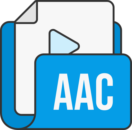 formato de archivo aac icono gratis