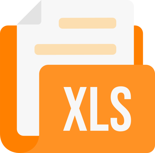 formato de archivo xls icono gratis