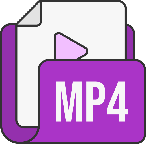 formato de archivo mp4 icono gratis