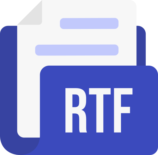 formato de archivo rtf icono gratis