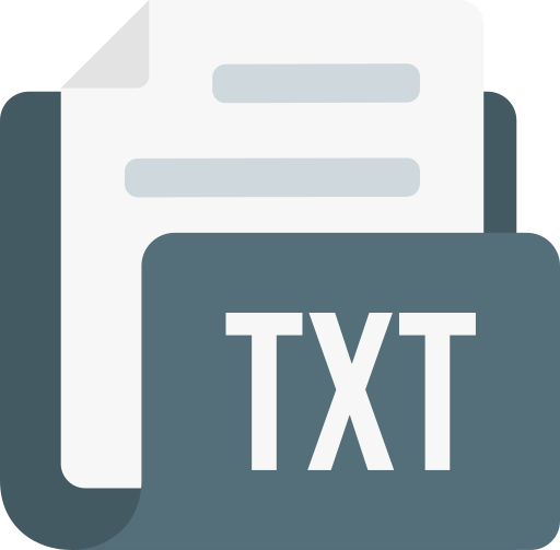 formato de archivo de texto icono gratis