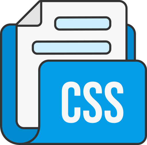 formato de archivo css icono gratis