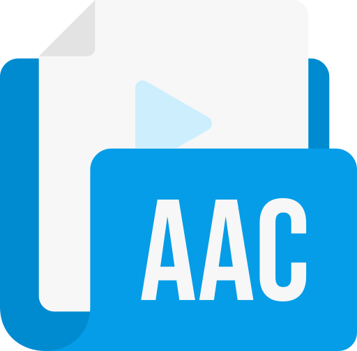 formato de archivo aac icono gratis