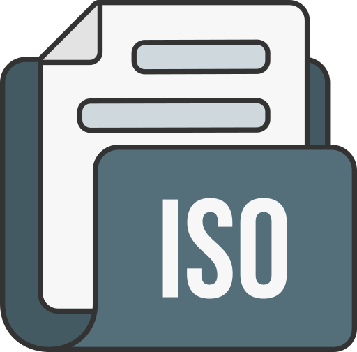 formato de archivo iso icono gratis