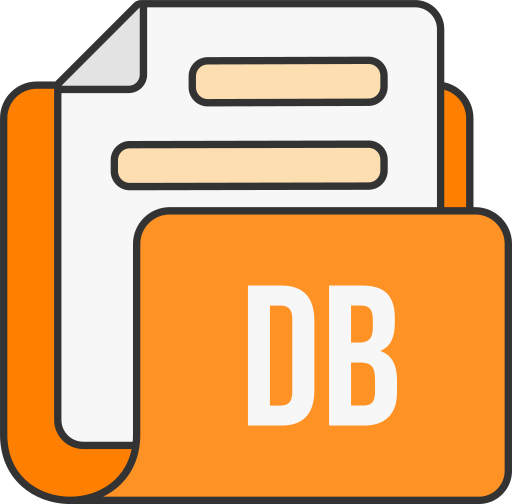 formato de archivo db icono gratis