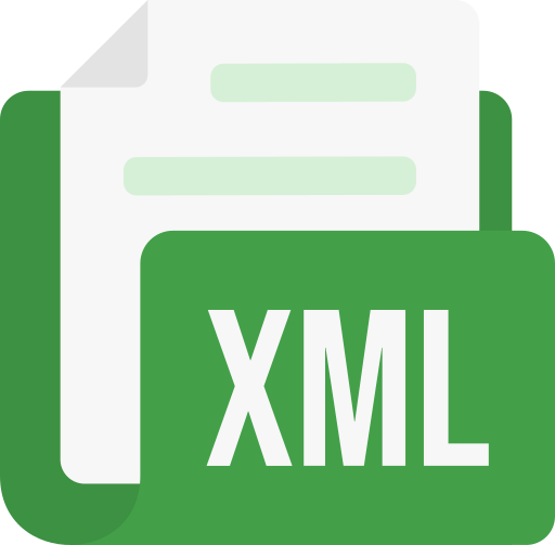 formato de archivo xml icono gratis