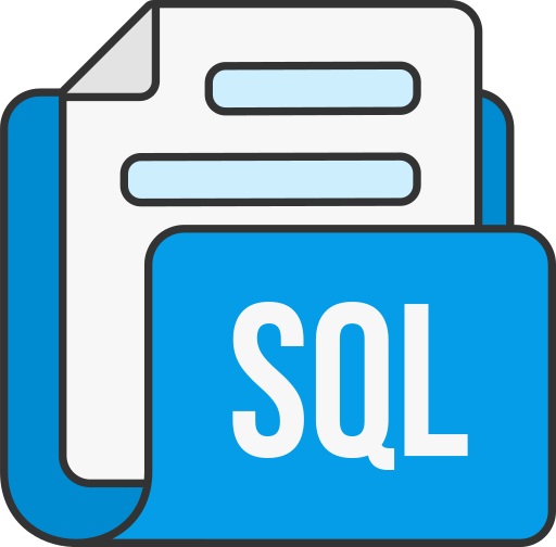 formato de archivo sql icono gratis