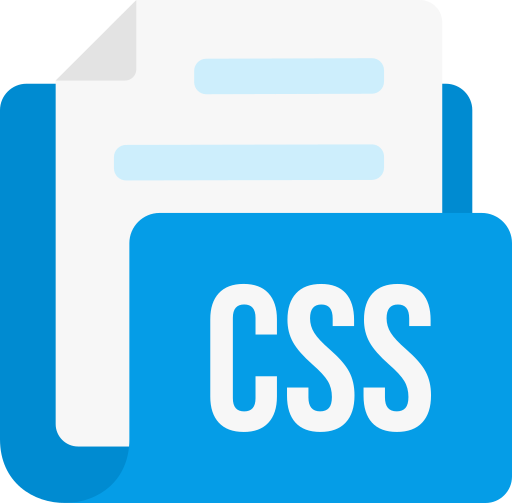 formato de archivo css icono gratis