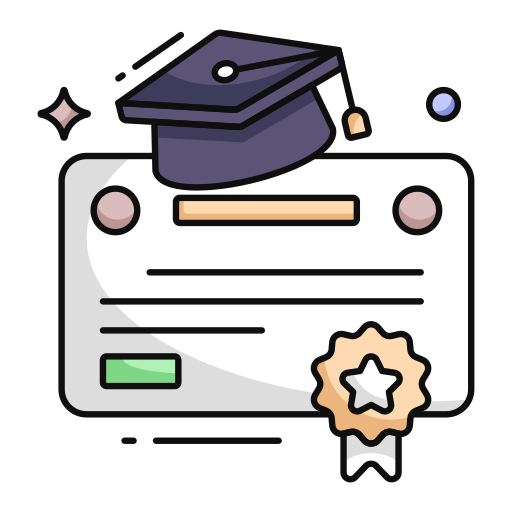 diploma grátis ícone