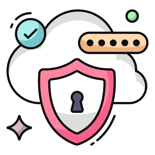 protección en la nube icono gratis