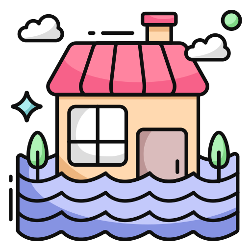inondation Icône gratuit