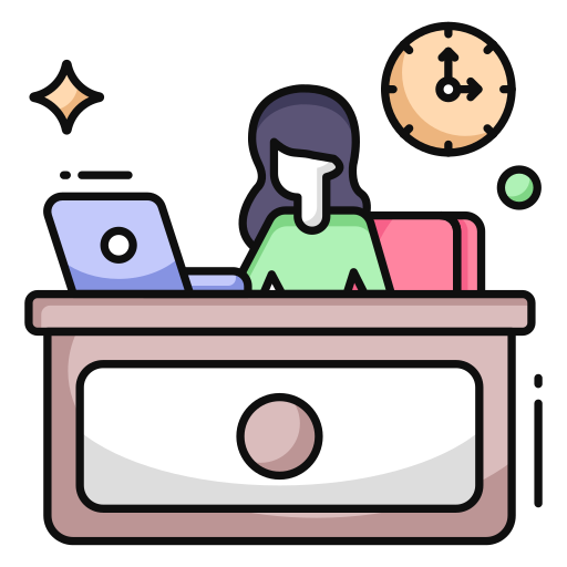 recepcionista icono gratis