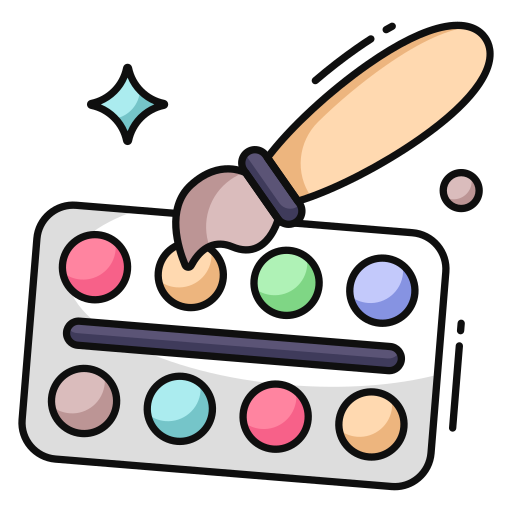 paleta de pintura icono gratis