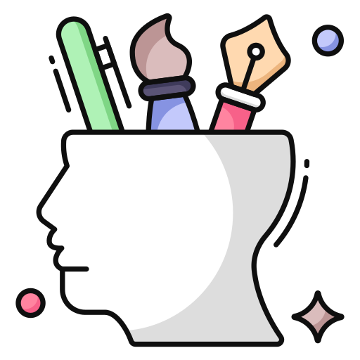 mente creativa icono gratis