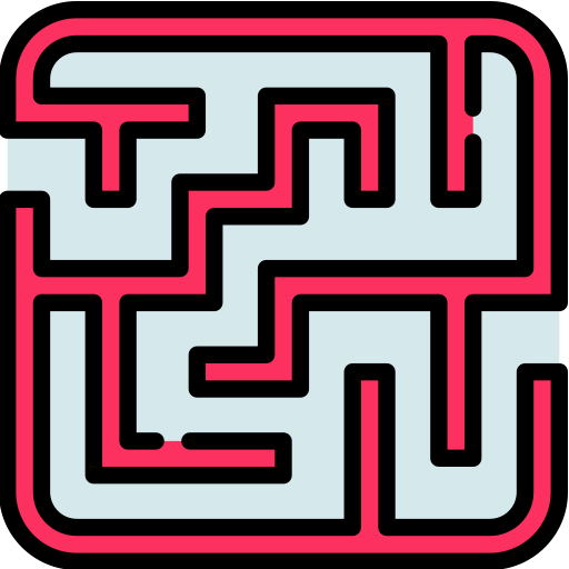 Labyrinth Special Lineal Color Icon 6610