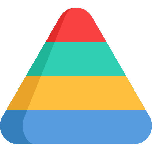 Pyramid icon Special Flat