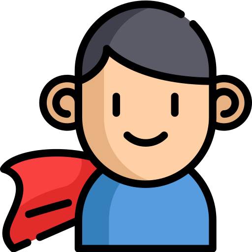 Superhombre icono gratis