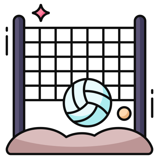 red de voleibol icono gratis