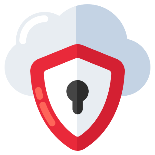 protección en la nube icono gratis