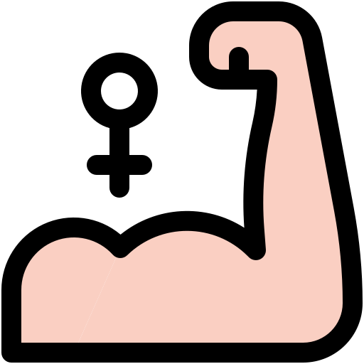 poder femenino icono gratis