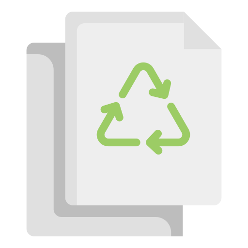 reciclaje de papel icono gratis