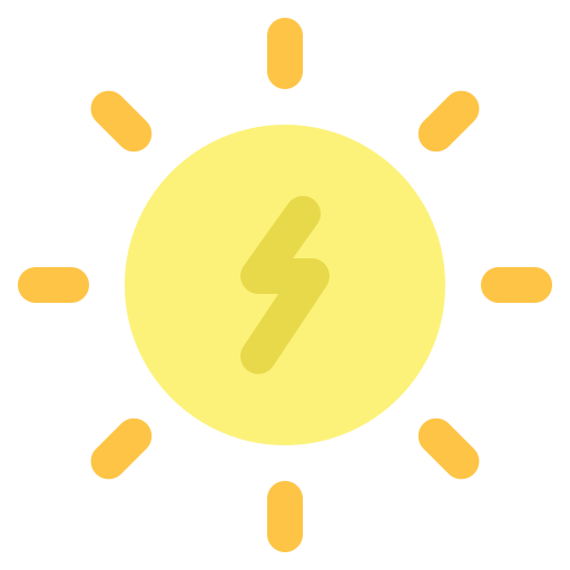 Énergie solaire Icône gratuit Énergie solaire Icône gratuit