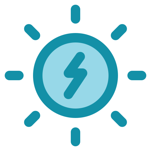 Énergie solaire Icône gratuit Énergie solaire Icône gratuit