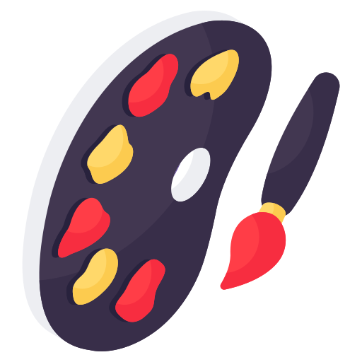 Палитра красок бесплатно иконка