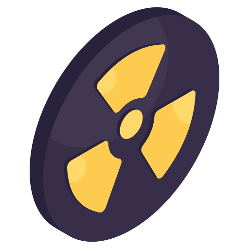 signo nuclear icono gratis