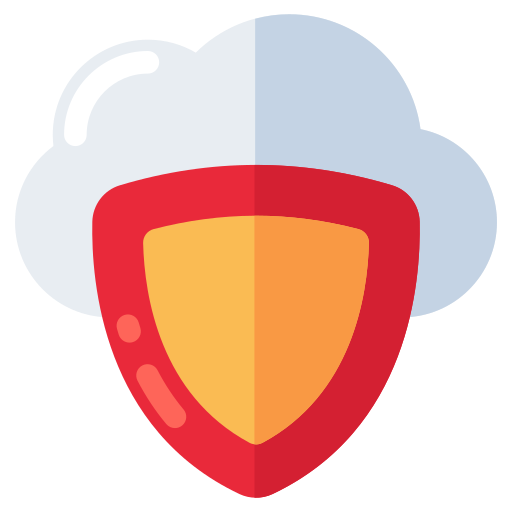 protección en la nube icono gratis