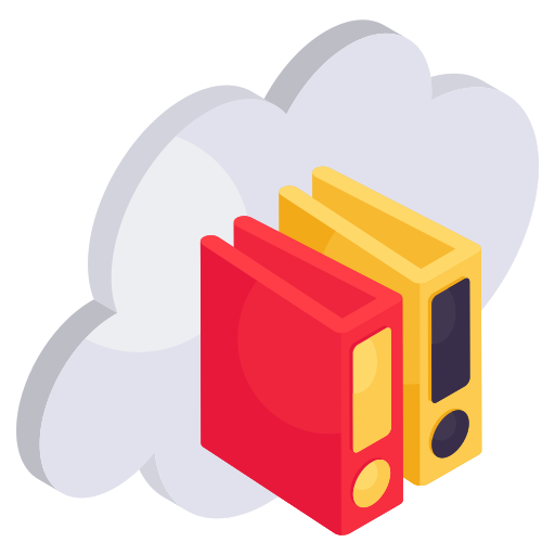 documento en la nube icono gratis