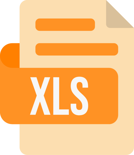 formato de archivo xls icono gratis